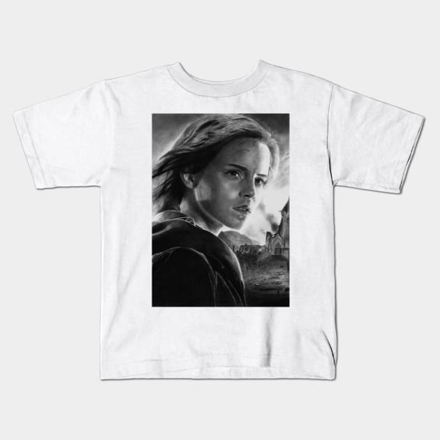 Emma Watson Kids T-Shirt by asa7ur